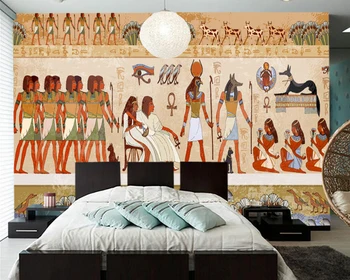 Egipto dievų ir faraonų 3d tapetai, freskos papel de parede,svetainė, TELEVIZORIUS, sofa-sienos miegamojo sienos dokumentų namų deocr