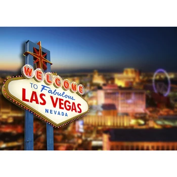 Funnytree Las Vegase nakties fone fotostudija kazino šalis nevada city bokeh fone fotografijos photobooth foto prop