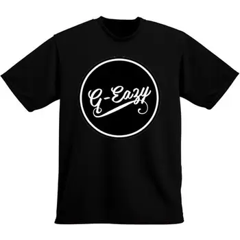 G EAZY Logotipas Rap Hip-Hop T-shirt Juoda Naujas Vyrų Marškinėlius Tee Vyrams Marškinėliai, Topai Trumpas Rankovės Medvilnės Fitneso T-Shirts