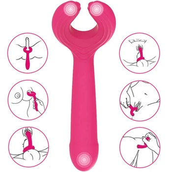 G Spot Vibratorius Su 3 Varikliai Makšties Klitorio, Varpos Stimuliacijos Silikoninis Dildo 7 Vibracijos Režimai Sekso Žaislai, Moters, Poros