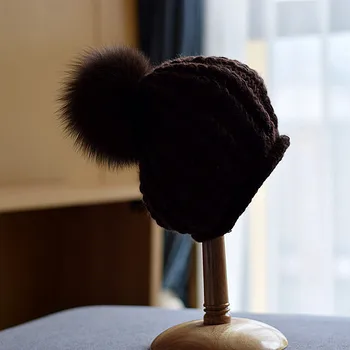 Garbanoti moheros vilnonių skrybėlę Lady žiemos Beretė korėjos versija joker megzti skrybėlę krūva bžūp mėnulis skrybėlę šiltą kepurę
