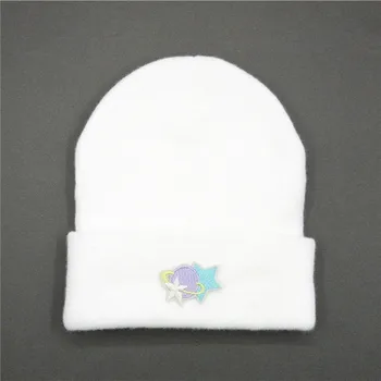Geometrijos siuvinėjimo Tirštėti megzti skrybėlę žiemą šiltą kepurę Skullies bžūp beanie skrybėlių už vaikas vyrai moterys 246