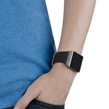 Gosear Silikono Pakeisti Watchband Smart Apyrankę Žiūrėti Riešo Juostos Dirželis Aksesuaras Fitbit Joninių Smart Žiūrėti