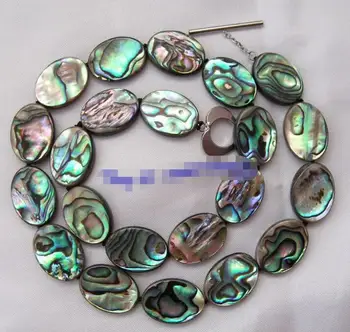 Gražus, didelis 18 mm, baroko žalia shell perlų vėrinį