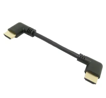 HDMI-2.0 4K 3D Dual 90 Laipsnių Kampu į Kairę HDMI-Male Į Dešinę Kampu HDMI-Male HDTV Kabelis, DVD PS3 PC 15cm 50cm 100cm