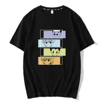 Hunter X Hunter T-shirt Moterims, Japonija, Anime ir Animacinių filmų Print T Shirt Juokingas Vasaros trumpomis Rankovėmis Marškinėlius Unisex Viršuje Tees Moteris