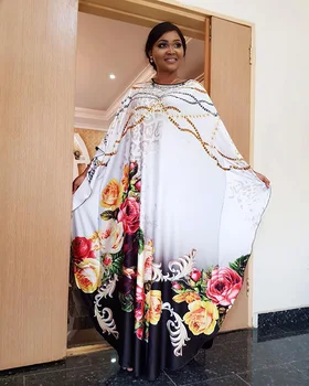 Ilgis 150cm Afrikos Suknelės Moterims Afrikos Musulmonų Drabužiai laisvi Ilga Suknelė Mados Afrikos Lady Suknelė