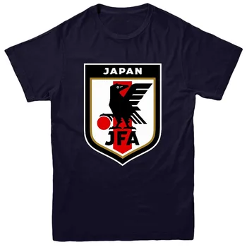 Japonijos Futbolininko Komandos Logotipą T-Shirt 2019 Tee Viršų Naujas Mados Mens Viršūnes Kietas, O Kaklo T-Shirt Grafikos Tees