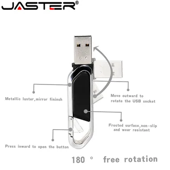 JASTER Odos stiliaus USB Flash Drive, pen drive 4GB 8GB 16GB 32GB keychain Pendrive 64GB flash Atminties kortelė usb stick u disko
