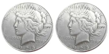 JAV 1929/1929 Du Veidus Taikos Doleris Sidabro Padengtą Kopijuoti Monetos