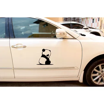 Juokingas Mielas Nusiminusi Liūdna Mažai Panda Automobilių Lipdukas 15.2*14.7 cm vinilo nešiojamas lango sienos Lipdukai automobilio stiliaus automobilių lipdukai ir lipdukai