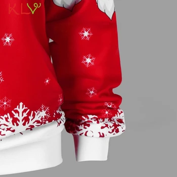 Kalėdų Marškinėliai Moterims Snaigės Nerijos Apykaklės Off Peties Viršų Mados ilgomis Rankovėmis Žiemos Tee Marškinėlius Atsitiktinis Kalėdų Drabužius 19Nv