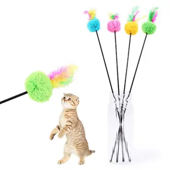 Kačiukas Katė Kibinimas Interaktyvus Žaislas Stogams, Bell ir Plunksnų Katė nulio, Žaislų, Prekių Mažųjų Kačių Mokymo ir Pramogų