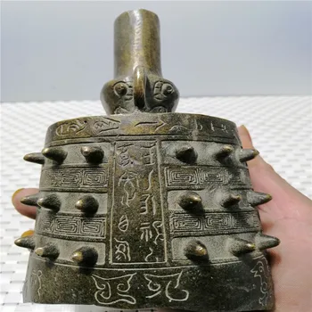 Kinijos LIAUDIES senojo bronzos Senųjų Muzikos instrumentų Vario Butas Bell