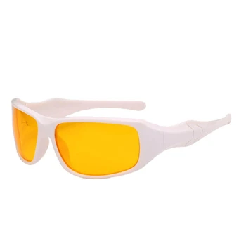 KRMDING Prekės HD Hot-Sale-Naktinio Vairavimo akinius-Anti-Glare-Glasses-For-Saugos-Vairavimo-Akiniai nuo saulės-Geltona-Objektyvas su