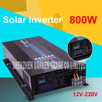 LED ekranas Išjungti tinklo saulės inverterių RBP-800S 12/24/48VDC 110/220VAC 800 W nominalus sinusoidinės Pure Wave Power Inverter