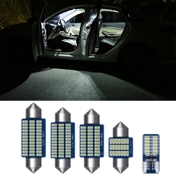 LED Vidaus Apšvietimas Rinkinys Canbus Klaidų, LED Lemputes, Balta Mėlyna Interjero Dome Žemėlapis Šviesos Audi Q3 audi Q5 Q7 SQ5