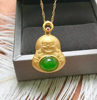 LETSFUN Fine Jewelry Naujas S925 Sterlingas Sidabro Gamtos Hetian Jade Pakabukas Karoliai Prabangūs Papuošalai
