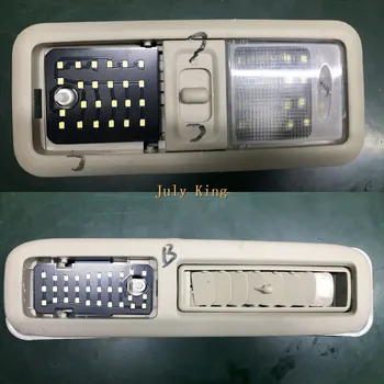 Liepos Karalius Automobilio LED Interjero Skaitymo Lemputės Atveju Mitsubishi Pajero-2020 M., 5 Vnt 6000K Balta 2835 SMD Led 132