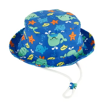Mada Vaikams, Vasaros, Sulankstomas Kibiras Skrybėlę Lauko Saulės Medvilnės Paplūdimio UV Apsauga Round Top Saulės Žvejo Kepurė