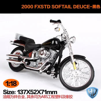 Maisto 1:18 Harley Davidson 2000Fxstd Softail Deuce Motociklo metalo modelio Žaislai Vaikams Gimtadienio Dovana Žaislų Kolekcija
