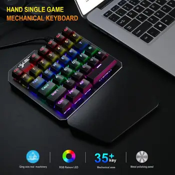 Mechaninė Klaviatūra, Žaidimų rusijos Keycaps Išdėstymas Makro Pelės RGB Apšvietimu Nešiojamų Valdytojas PC teclado Žaidėjus Nešiojamas kompiuteris Notebook