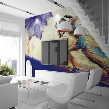 Milofi dydis užsakymą 3D spausdinimo tapetai, freskos retro salėje veikia aliejaus tapybai TV namo apdaila sienos fone
