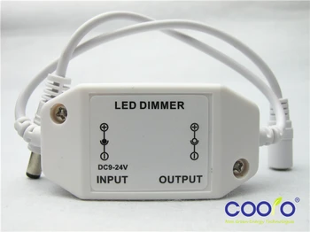 Mini LED Ryškumas Koreguoti Jungiklis Slopintuvo Reguliatorius 3528 5050 5630 Vienos Spalvos LED Juostelės Šviesa LED Dimmer, 12V,24V