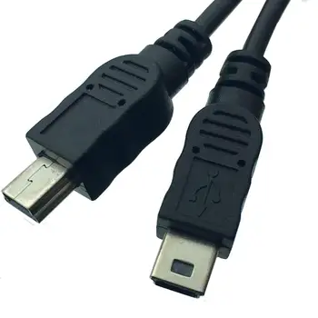 Mini USB 1 2 Y Splitter Cable,USB 2.0 Mini 5-Pin Moterų Dvigubai 2 Vyrai Konverteris Didelio Greičio Įkrovimo Kabelis Laido