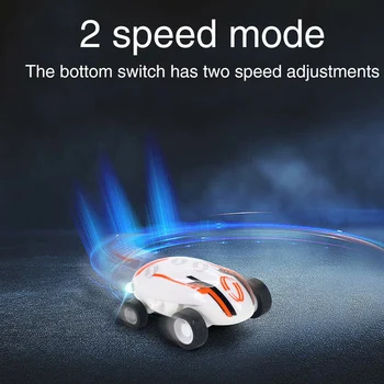 Mini Žaislas Automobilių Elektronikos Pasukt su LED Šviesos Kišenėje Stunt Racer Didelės Spartos Vaikams M09