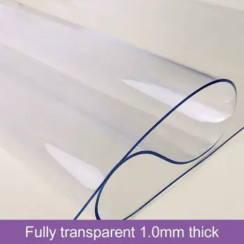 Minkšta Stiklo Staltiesė Skaidrumo PVC staltiesė atspari Vandeniui Oilproof 1,0 mm