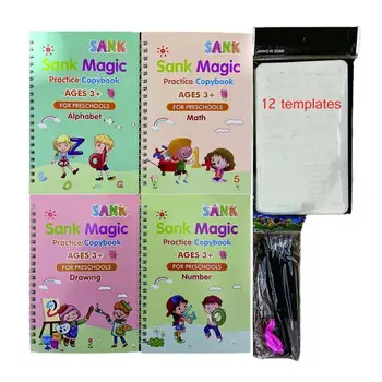 Mokymosi Numeriai Anglų Kalba Tapybos Praktika Meno Knygos Kūdikių Copybook Už Kaligrafijos Rašymo Vaikams Gryna Anglų Užrašu Žaislas