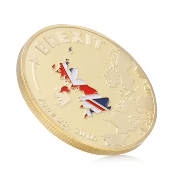 Monetų 2016 Brexit Progines Monetas, Sidabrą, Aukso Slivery Monetų Kolekciją Fizinio Dovana