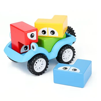 Montessori Medinių Įvairių Automobilių Dėlionės Žaidimai, Smagios Žaidimai 48 Uždavinius, Kurių Sprendimas Interaktyvus IQ Mokymo Žaislas
