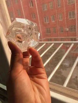 Nauja siunta gamtos aišku, kvarco kristalo dodecahedron dovanų