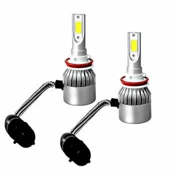 Naujas 1pair iš žibintai COB H8 / H9 / H11 sąsaja balta LED automobilių žibintų lemputės 6000k 12v