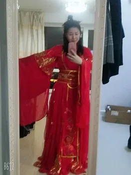 Naujas Atvykimo Anime Tian Guan Ci Fu Xie Lian Cosplay Kostiumų Raudona Vestuvinė Suknelė Halloween Kostiumai Moterims Kinijos Senovės Hanfu