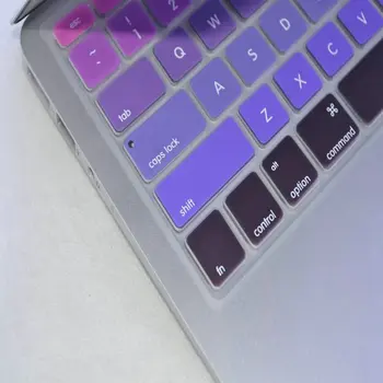 Naujas Atvykti Su Paketas JAV Rainbow Serijos Silikono Nešiojamojo kompiuterio Klaviatūra Filmas 
