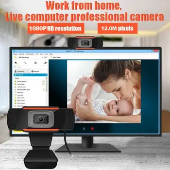 Naujas HD Webcam Pasukti USB Kameros, Vaizdo Įrašymo Web Kamera Su Mikrofonu KOMPIUTERIO, Nešiojamojo kompiuterio Darbalaukio Vaizdo Posėdis