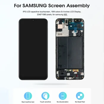 Naujas LCD Ekranas Jutiklinis Ekranas skaitmeninis keitiklis Samsung Galaxy A50 2019 A505F/DS A505F A505FD A505A karšto pardavimo