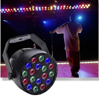 Naujas Profesionalus Lazerinis LED Scenos Šviesos Garso Aktyvuotas 18 LED DMX512 RGB DJ Šokių Par Žibintai Diskoteka Šalies KTV Juostos Vestuvių Žibintai