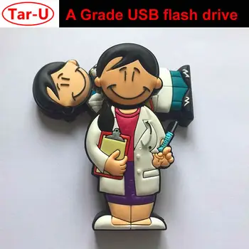 Nemokamas Pristatymas :20pcs Gydytojas vyras nad Slaugytoja formos usb flash drive 4GB 8GB 16GB 32GB flash 