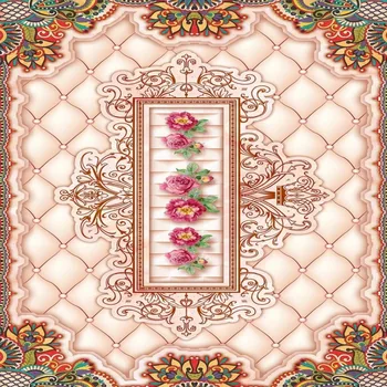 Nemokamas Pristatymas aukštos kokybės grindų danga, tapetai Marmuro minkštas gėlių modelio 3D grindų tapybos studijų knygyne grindų sieniniai