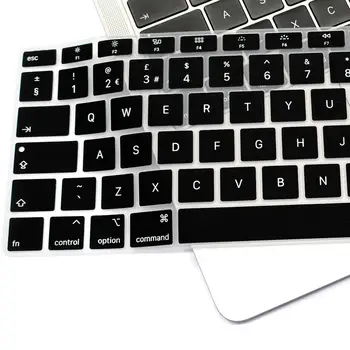 Nešiojamojo kompiuterio klaviatūra dangtelis, skirtas macbook air 13 2018/2019 su ID modelis A1932 silikoninis klaviatūros viršelis Europos lietuvių kalba