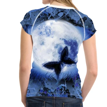 Noisydesigns Drugelis Spausdinimo O-kaklo Marškinėlius Moteris Mados Vasaros Slim Ukrainos Tshirts Atsitiktinis Trumpas Rankovės Kultūrizmo T-Shirt