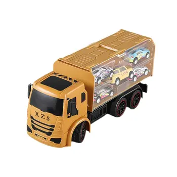 Nuotolinio Valdymo Saugojimo Inžinerijos Transporto priemonių Imituojamas Krovinių vežimo Automobilių Su Šviesos Usb Įkrovimo Vaikų Kūrybinės Žaislai, RC Sunkvežimių