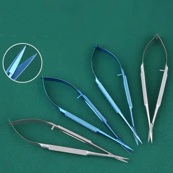 Oftalmologija Bauda Ragenos Žirklės Atviro Akies Kampo Chirurgijos Microsurgical Žirklės Nerūdijančio Plieno Venera Tiesiai Lenktas Scisso