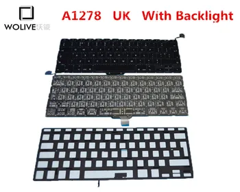 Originali Nauja A1278 UK Klaviatūra, Skirta Macbook Pro 13