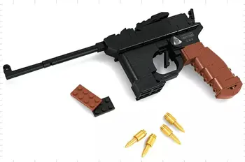 P22420 M1898 145pcs Karinės Serijos pistoletas Pistoletas Ginklas, Ginklai 1:1 set Blokų rinkinys Plytų Žaislas