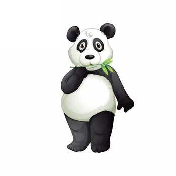 Panda Animacinių filmų Lokys Gyvūnų Cartoon Automobilių Lipdukas Vinilo Auto Reikmenys, auto stiklo Automobilių Stilius Decal PVC 13cm*8cm Padengti Įbrėžimų